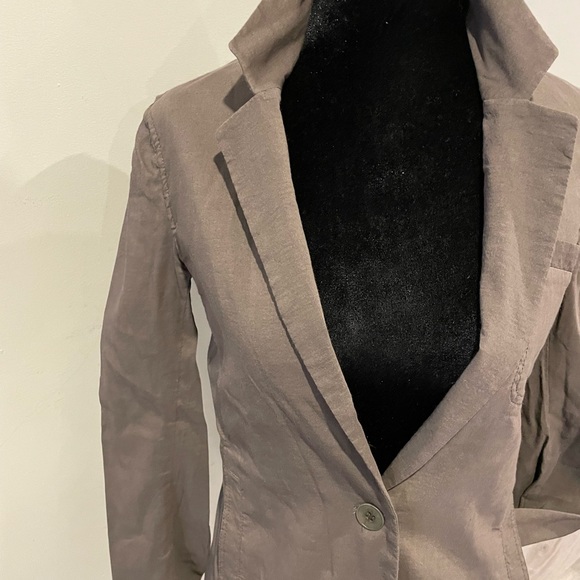 Theory Linen Lightweight Blazer Jacket With Button Closure Size 2 - Picture 7 of 10